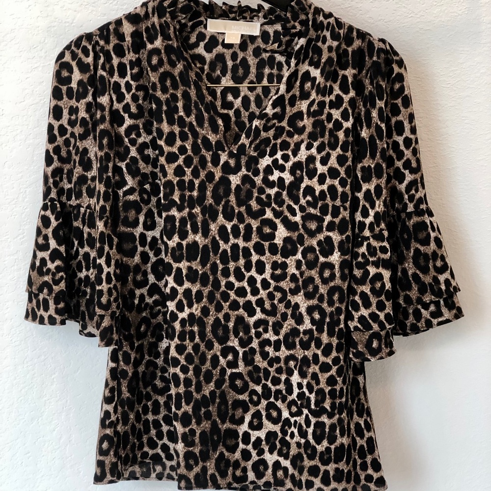 Michael Kors Cheetah Print Blouse